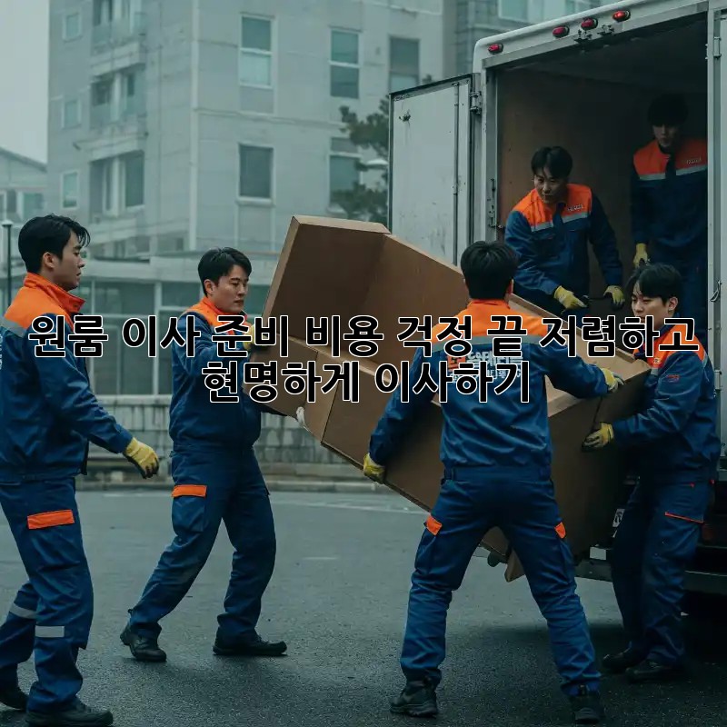 원룸 이사 준비: 비용 걱정 끝! 저렴하고 현명하게 이사하기