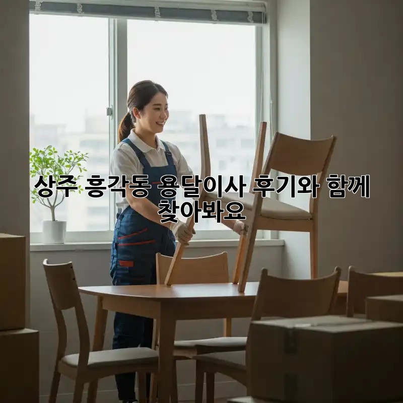 상주 흥각동 용달이사, 후기와 함께 찾아봐요!