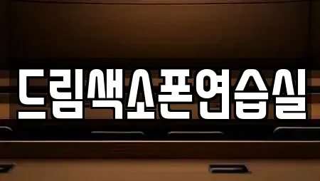 드림색소폰연습실