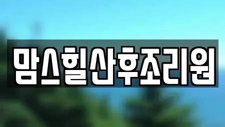 맘스힐산후조리원