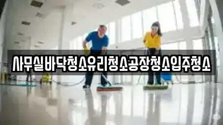 사무실바닥청소유리청소공장청소입주청소