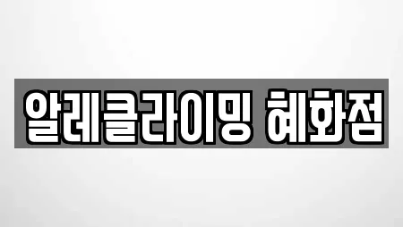 알레클라이밍 혜화점