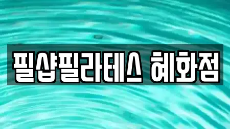 필샵필라테스 혜화점