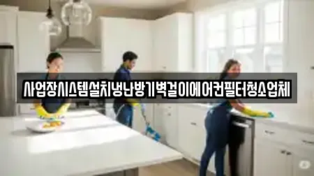 사업장시스템설치냉난방기벽걸이에어컨필터청소업체