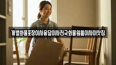 개별화물포장이사용달이사전국화물원룸이사이삿짐