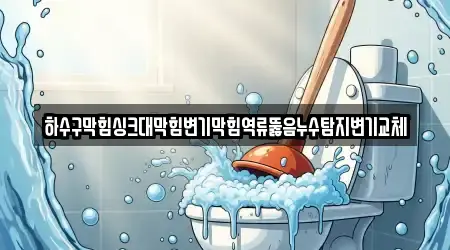 하수구막힘싱크대막힘변기막힘역류뚫음누수탐지변기교체