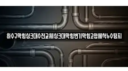 하수구막힘싱크대수전교체싱크대막힘변기막힘고압세척누수탐지