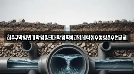 하수구막힘변기막힘싱크대막힘역류고압세척집수정청소수전교체