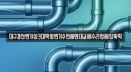 대구경산변기싱크대막힘변기수전세면대교체수리업체집뚝딱