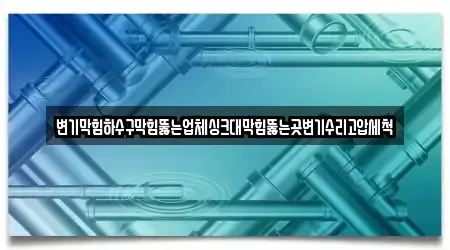 변기막힘하수구막힘뚫는업체싱크대막힘뚫는곳변기수리고압세척