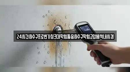 24시간하수구프로변기싱크대막힘뚫음하수구막힘고압세척내시경