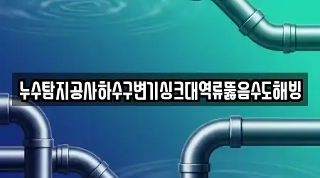 누수탐지공사하수구변기싱크대역류뚫음수도해빙