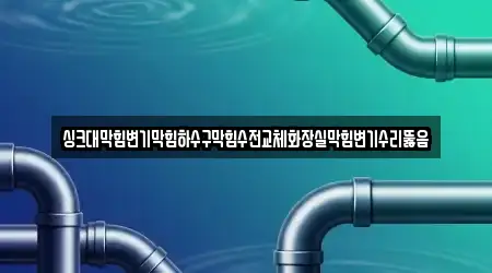 싱크대막힘변기막힘하수구막힘수전교체화장실막힘변기수리뚫음