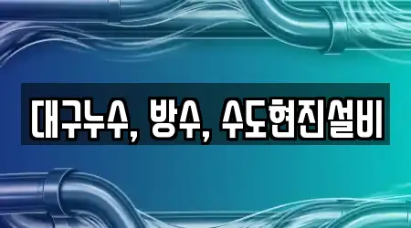 대구누수, 방수, 수도현진설비