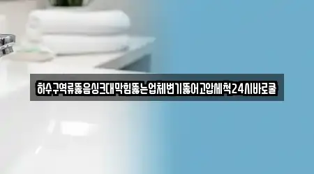 하수구역류뚫음싱크대막힘뚫는업체변기뚫어고압세척24시바로쿨