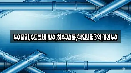 누수탐지,수도설비,방수,하수구소통,책임보험3억,가건누수