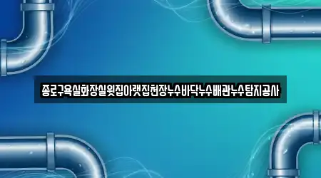 종로구욕실화장실윗집아랫집천장누수바닥누수배관누수탐지공사