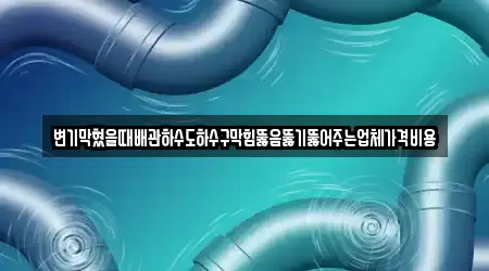 변기막혔을때배관하수도하수구막힘뚫음뚫기뚫어주는업체가격비용