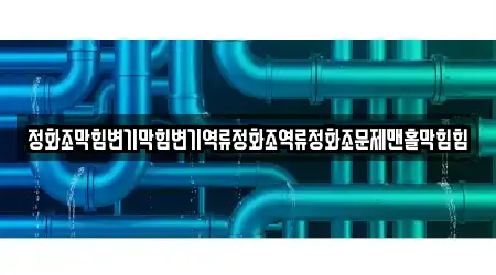 정화조막힘변기막힘변기역류정화조역류정화조문제맨홀막힘힘