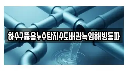 하수구뚫음누수탐지수도배관녹임해빙동파