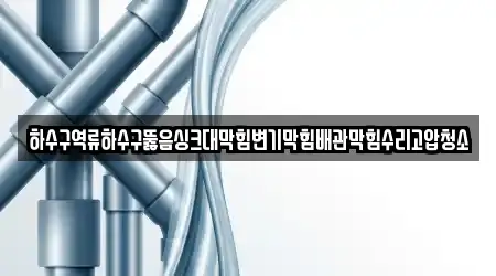 하수구역류하수구뚫음싱크대막힘변기막힘배관막힘수리고압청소