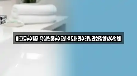 아파트누수탐지욕실천장누수공사수도배관수리빌라화장실방수업체