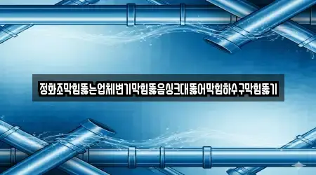 정화조막힘뚫는업체변기막힘뚫음싱크대뚫어막힘하수구막힘뚫기