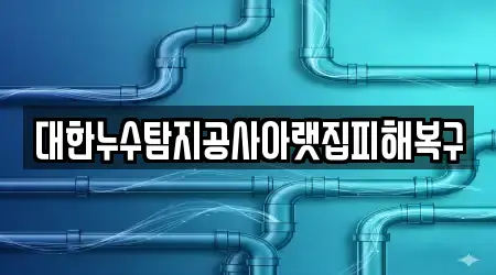 대한누수탐지공사아랫집피해복구