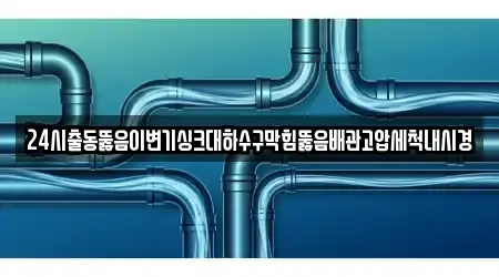 24시출동뚫음이변기싱크대하수구막힘뚫음배관고압세척내시경