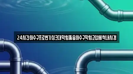 24시간하수구프로변기싱크대막힘뚫음하수구막힘고압세척내시경