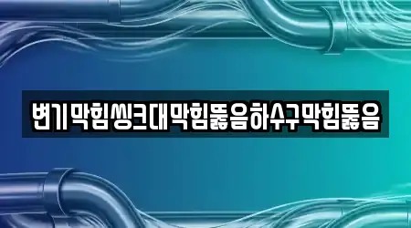 변기막힘씽크대막힘뚫음하수구막힘뚫음