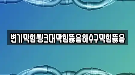 변기막힘씽크대막힘뚫음하수구막힘뚫음
