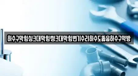 하수구막힘싱크대막힘씽크대막힘변기수리하수도뚫음하수구약방