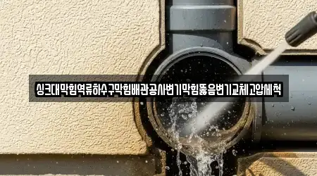 싱크대막힘역류하수구막힘배관공사변기막힘뚫음변기교체고압세척