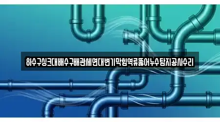 하수구싱크대배수구배관세면대변기막힘역류뚫어누수탐지공사수리