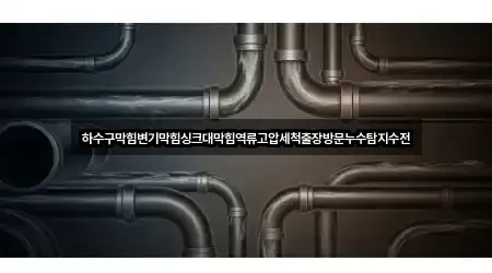 하수구막힘변기막힘싱크대막힘역류고압세척출장방문누수탐지수전