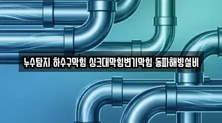 누수탐지 하수구막힘 싱크대막힘변기막힘 동파해빙설비