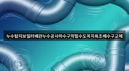 누수탐지보일러배관누수공사하수구막힘수도꼭지욕조배수구교체