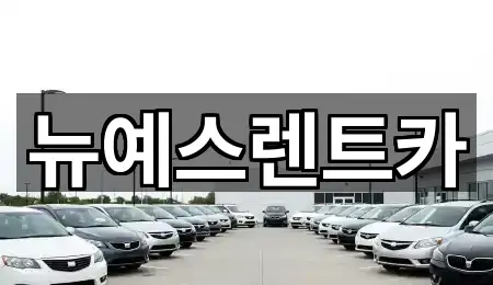 중구 하서동 렌트카 2곳 위치 리스트
