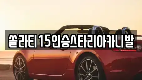 강원 영월군 남면 렌트카 전문 쏠라티15인승스타리아카니발