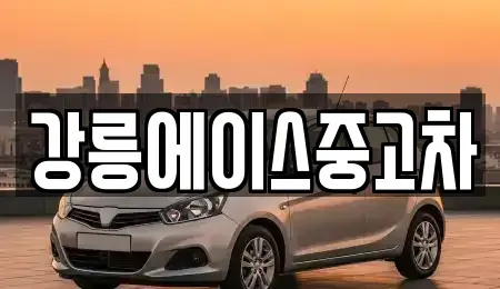 강원특별자치도 강릉시 사천면 중고차 전문 강릉에이스중고차