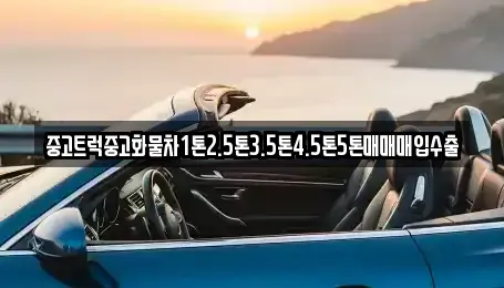 강원특별자치도 정선군 정선읍 중고차매입 전문 중고트럭중고화물차1톤2.5톤3.5톤4.5톤5톤매매매입수출