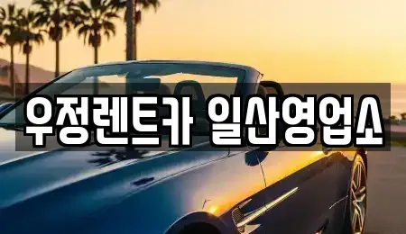 경기 고양시 덕양구 내곡동 렌트카 전문 우정렌트카 일산영업소