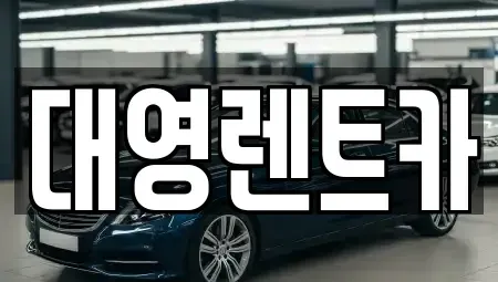 경기 고양시 덕양구 삼송동 장기렌트카 전문 대영렌트카