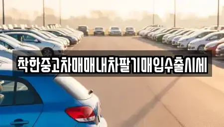 경기 고양시 덕양구 삼송동 중고차매매 전문 착한중고차매매내차팔기매입수출시세