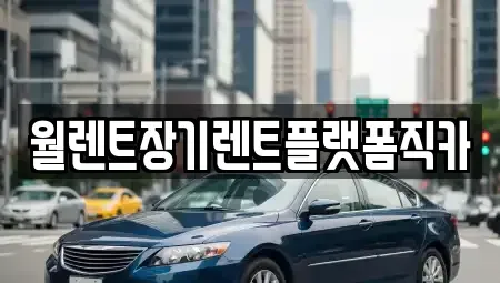 경기 오산시 청호동 렌트카 전문 월렌트장기렌트플랫폼직카