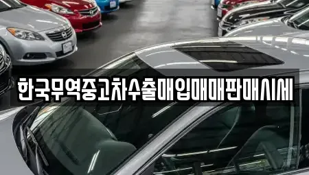 경남 김해시 내동 중고차 전문 한국무역중고차수출매입매매판매시세