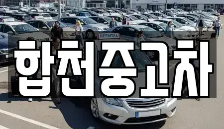 경남 합천군 율곡면 중고차 전문 합천중고차