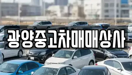 경상남도 사천시 신수동 중고차 전문 광양중고차매매상사