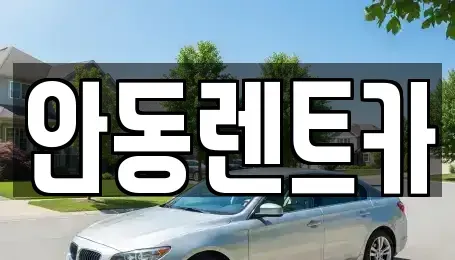 경상북도 안동시 평화동 렌트카 전문 안동렌트카